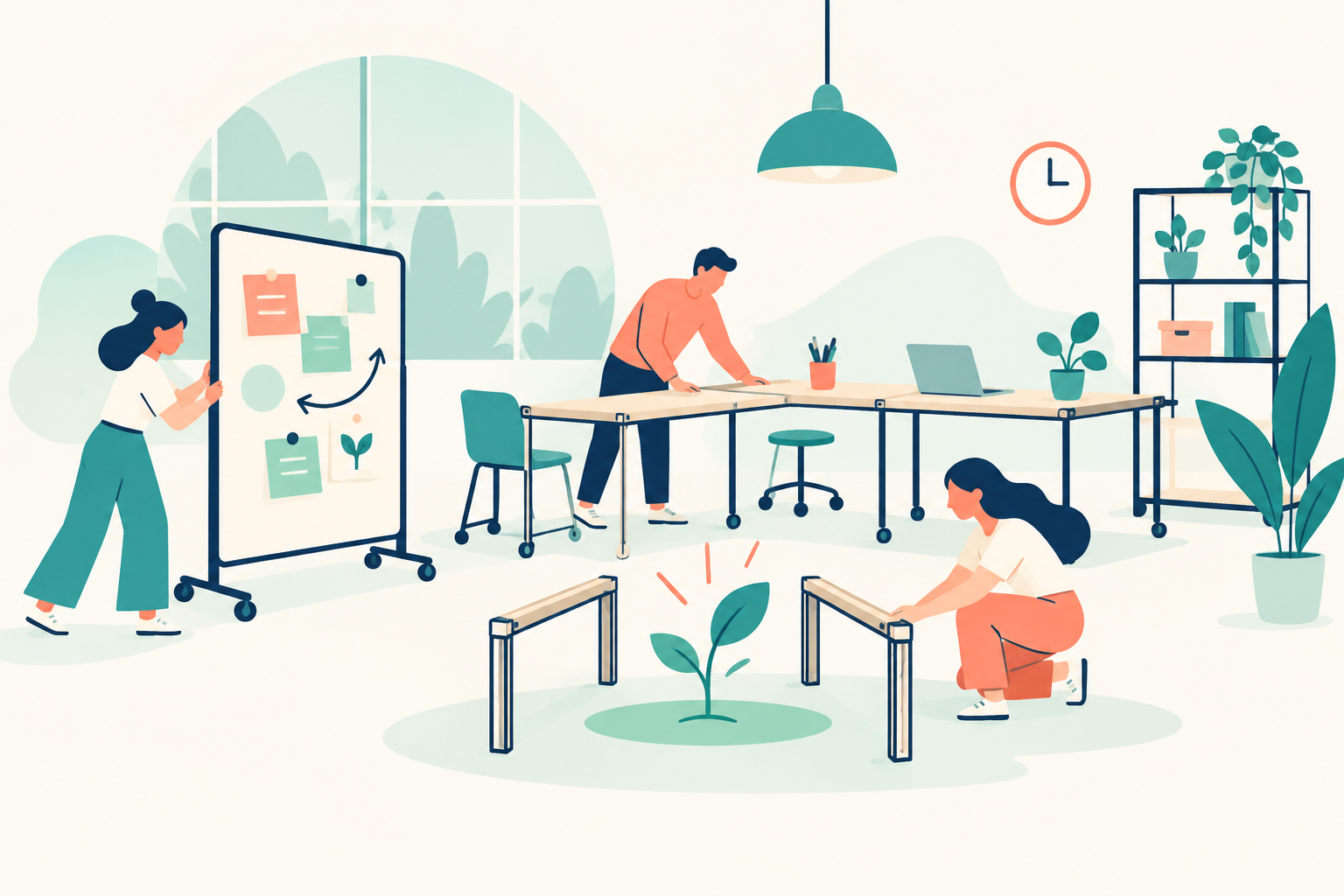 Freiraum und Arbeitsumgebung schaffen