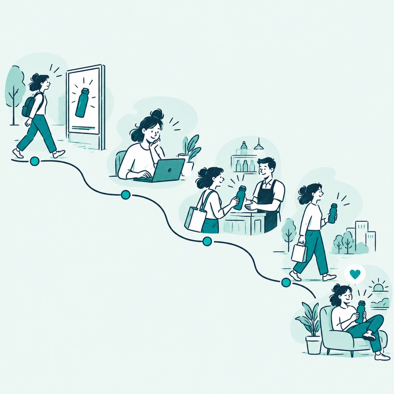 Illustration zur Methode Customer Journey